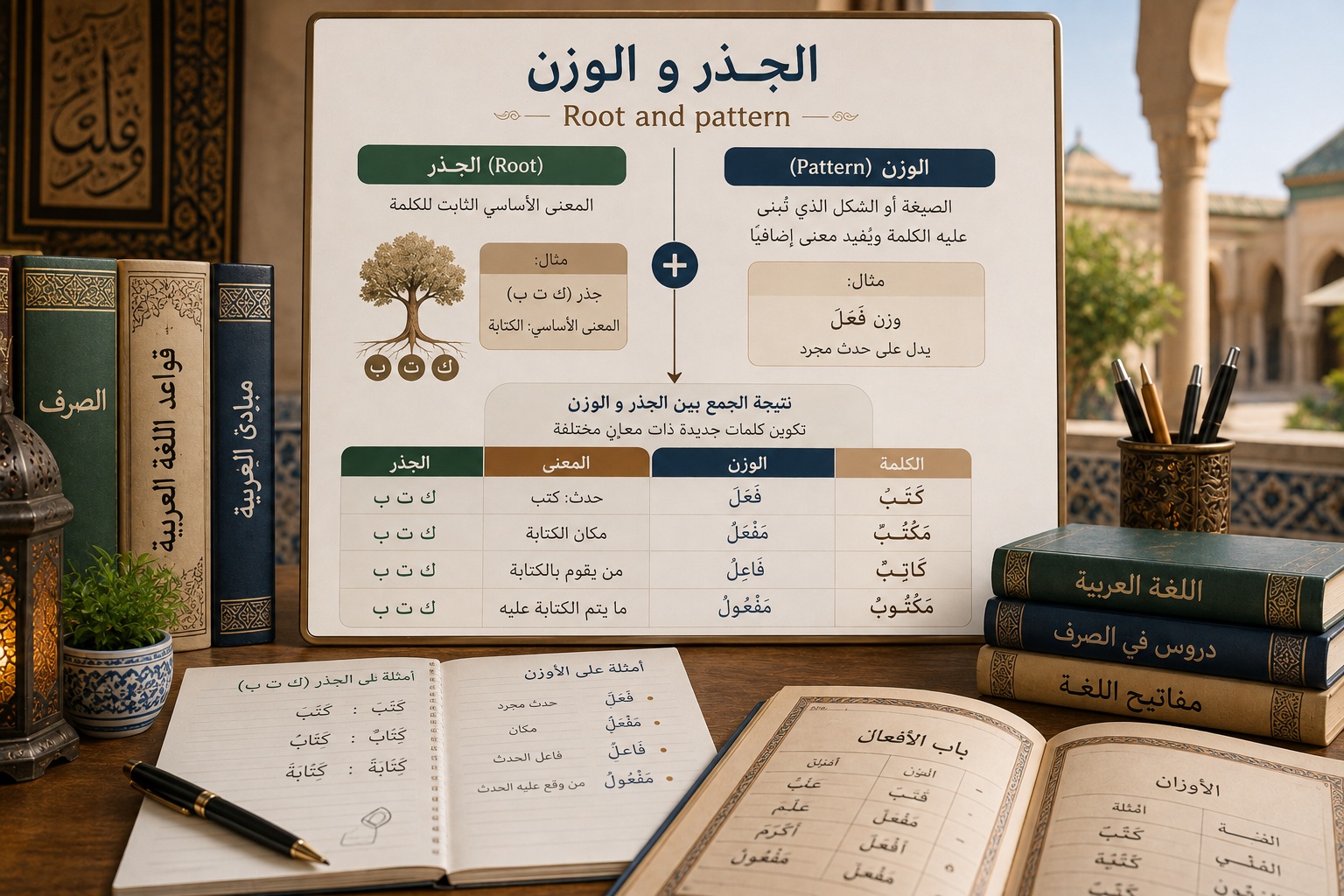 الجذر و الوزن            Root and pattern's cover image
